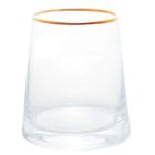 Vaso de Vidro Transparente com Borda Dourada Liz 29247 - Wolff