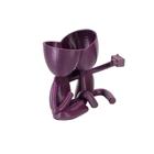 Vaso Decor Robert Casal Selfie Plantas Suculentas Roxo Metalizado