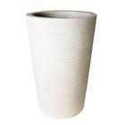 Vaso decorativo coluna redonda luxo grafiato jardim e varanda grande 58 x 36