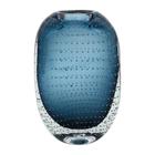 Vaso Decorativo de Vidro Azul 23,5cm ROD0005 BTC