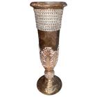 Vaso Decorativo Dourado - 62x24cm - Vaso de Alta Qualidade em Estilo Luxo - Detalhes Requintados para seu Ambiente!