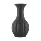 Vaso Decorativo em Cerâmica 12,5cmx6,5cm Redondo Mart Collection Preto