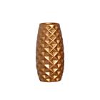 Vaso Decorativo em Cerâmica Home Modelo Diamond G Dourado