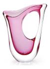 Vaso Decorativo Em Cristal Murano Rosa (33Cm) - São Marcos