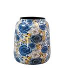 VASO DECORATIVO EM METAL LAMMIE DUTCH BLUE 24cm