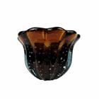 Vaso Decorativo em Murano Marrom - 25x20cm - Vasos Clássicos de Luxo com Elegância Distinta - Decorativos de Qualidade Duradoura!