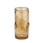 Vaso decorativo em vidro na cor ambar 28cm - Espressione