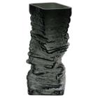 VASO DECORATIVO ENFEITE CASA PEDRA HOME&CO VIDRO 24x10x10cm FUME