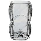 VASO DECORATIVO ENFEITE CASA QUADRADO HOME&CO ECO CRYSTAL 13x7x7cm TRANSPARENTE