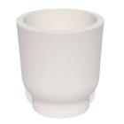 Vaso Decorativo Garrafa Invertida Lisa 9,5cm Em Cimento Artesanal