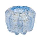 Vaso Decorativo Murano Azul Bebê Redondo Luxo