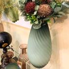 Vaso Decorativo para Flores Verde Siam Vidro