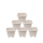 VASO DECORATIVO QUADRADO JARDIM PLANTAS 6 UN Nº 28 - 8 L