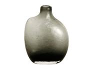 Vaso Decorativo Sala Mesa Chão Orgânico Em Vidro Resistente Cinza Grande Plantas Orgânicas Permanentes Naturais Buque