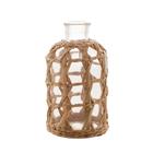 Vaso Decorativo Trançado de Fibra Natural 20cm Wolff