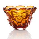 Vaso Em Cristal Murano Âmbar São Marcos