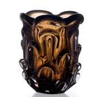 Vaso Em Cristal Murano Lilás - São Marcos 17cm