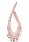 Vaso Em Cristal Murano Rosa - São Marcos 41cm