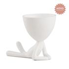 Vaso em poliresina branco 16x13 - MART