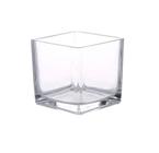 Vaso em Vidro Quadrado 10x10x10cm - PraCaza