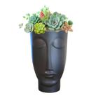 Vaso Face Homem Polietileno Plantas Nutriplan Preto