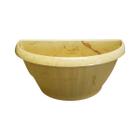 Vaso Flor Parede Marmorizado Decorativo Varanda 2,8L Amarelo