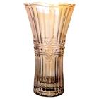 Vaso floreiro acinturado Fratello em cristal ecologico D13xA24cm cor ambar