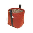 Vaso Flores Plantas Feltro Alças 11 Litros Moderno Vermelho