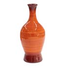 Vaso Garrafa 30X9cm Alto Brilho Aruba - Carolina Haveroth