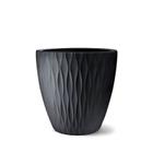 Vaso grafiato ondulado preto 50 x 50 cm modelo infinity - Nutriplan