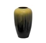 Vaso Grande Ceramica Amarelo e Preto Redondo Sofisticad Luxo - LUXdécor