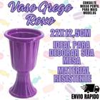 Vaso Grego Roxo Aniversario Enfeite Decoraçao Mesa