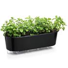 Vaso Jardineira Raiz Autoirrigável 40Cm Preto Anti Dengue