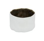 Vaso Medio Centro de Mesas Base Ceramica Branco Luxo