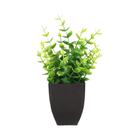 Vaso Mini com Planta Artificial de Eucalipto - Decoração para Banheiro e Mesa