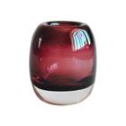 Vaso Murano Lhermitage Cor Vinho e Preto 10x11 28034 - L'Hermitage