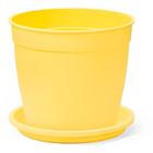 Vaso Nutriplan N3,5 Aquarela Amarelo Claro+ Prato Nutriplan N1,2 Amarelo Claro