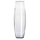 Vaso Oriental Vidro Grande Cana Bambu Ø16x70cm Transparente Decoração Classica
