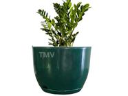 Vaso P Flor Planta Cone Decorativo Jardim Varanda Casa-Verde