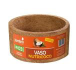 Vaso para Planta Completo Grande Samambaia N03 Pendurar Prato e Corrente Xaxim Fibra Coco Nutriplan