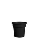 Vaso Para Planta Pequeno Redondo De Plastico N1 - Preto - Casa Bonita