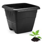 Vaso Para Planta Plástico 11 Litros Preto Kit 6 Unidades - Plasmont