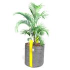 Vaso Para Plantas De Tela 20 Litros Moderno Decorativo Cinza