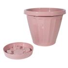 Vaso para Plantas Decorativo Cachepot Com Prato N22 Uninjet