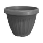 Vaso Para Plantas Grego Redondo 25X19Cm Médio 4,8L Cinza - Ariplas