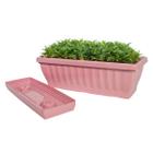 Vaso Para Plantas Jardineira Decorativo Com Prato 27cm - Uninjet