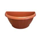 Vaso Para Plantas Plástico De Parede 2,8L 30X16X15Cm Laranja