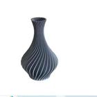 Vaso Plantas Modelo Espiral Cinza- Jarro Decoração 18Cm - Sns3D