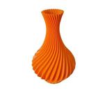 Vaso Plantas Modelo Espiral Laranja - Jarro Decoração 12Cm - Sns3D