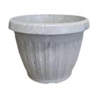 Vaso Plástico Marmorizado Redondo de Flores Jardim 4,8Lts - Ariplas